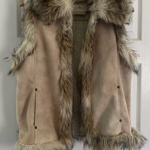 Tasha Polizzi Collection Faux Fur Vest Size L